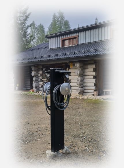 Vuokramökille latausasema